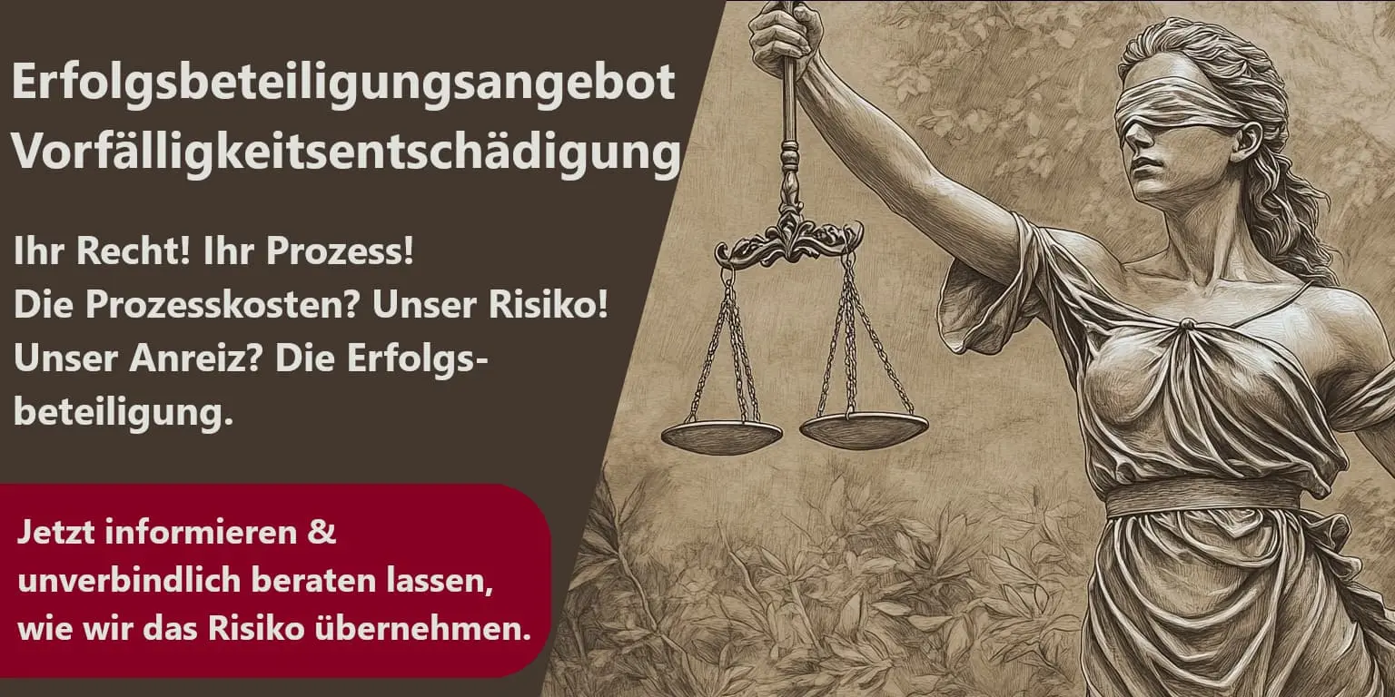 Erfolgsbeteiligung Vorfälligkeitsentschädigung
